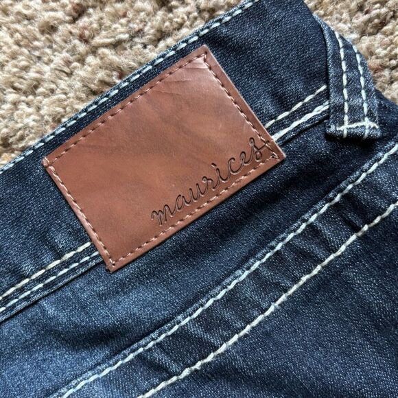 Maurice’s Jeans Ellie Straight Fit Slim Boot New Womens Size 26 Long - Picture 5 of 10